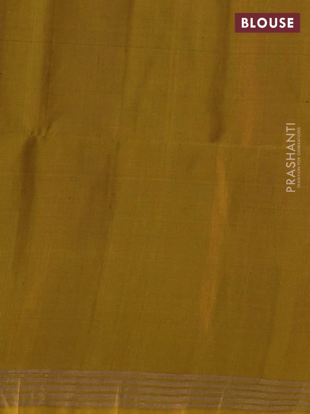 Pure soft silk saree green and mustard shade with zari woven buttas and zari woven border - Image 4