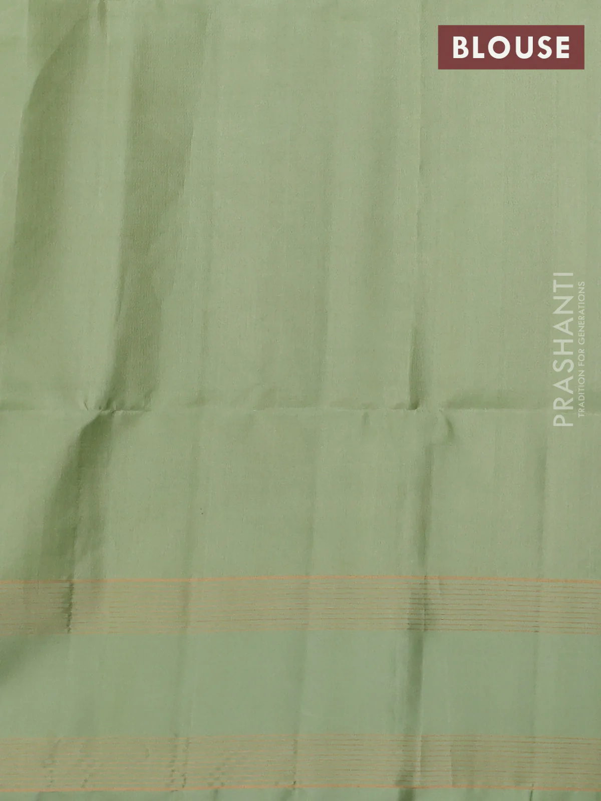 Pure soft silk saree green and pastel green with zari woven buttas and rettapet zari woven border - Image 4