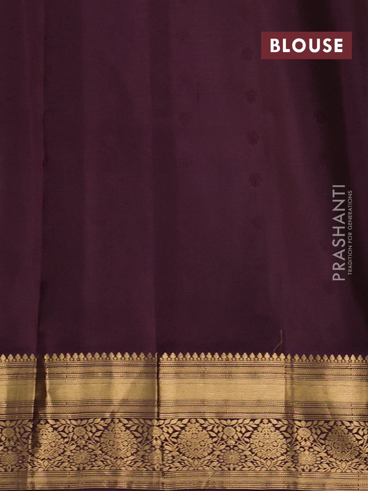 Pure soft silk saree green and wine shade with allover zari woven buttas and zari woven border - Image 3