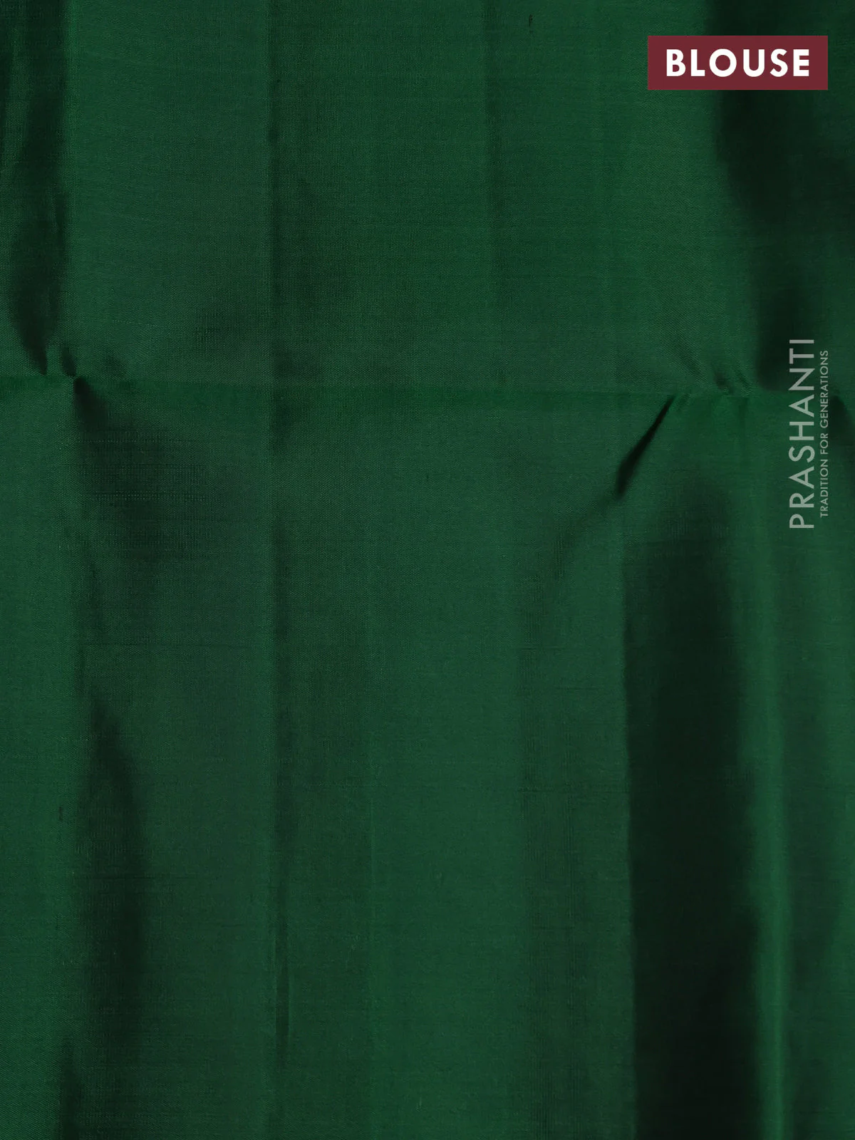 Pure soft silk saree green with zari woven buttas in borderless style - Image 4