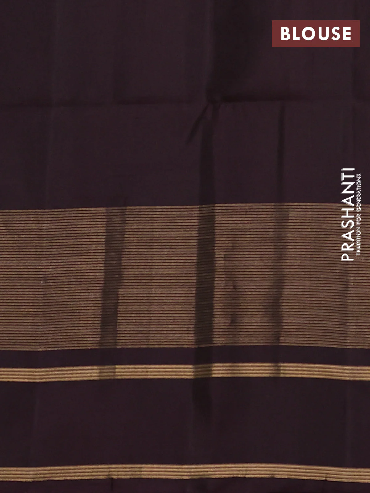Pure soft silk saree grey and coffee brown with allover thread weaves and rettapet zari woven border - Image 4