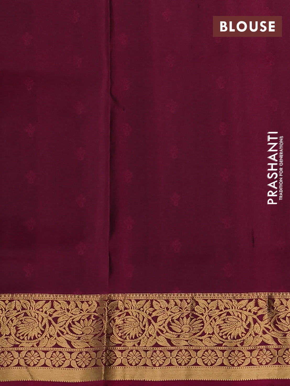 Pure soft silk saree grey and dark magenta pink with allover zari woven buttas and zari woven floral border - Image 3