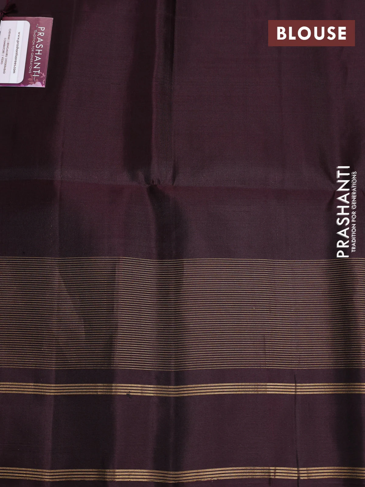 Pure soft silk saree grey and deep wine shade with allover thread woven checked pattern and rettapet zari woven border - Image 4