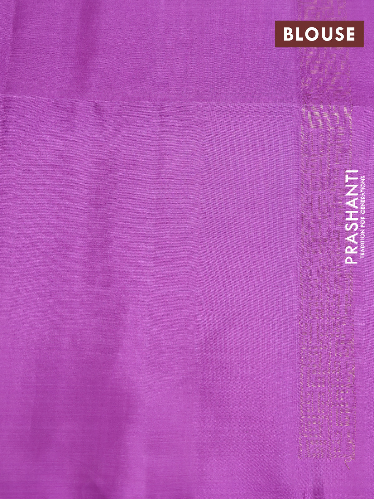 Pure soft silk saree lavender shade with allover zari weaves in borderless style - Image 4