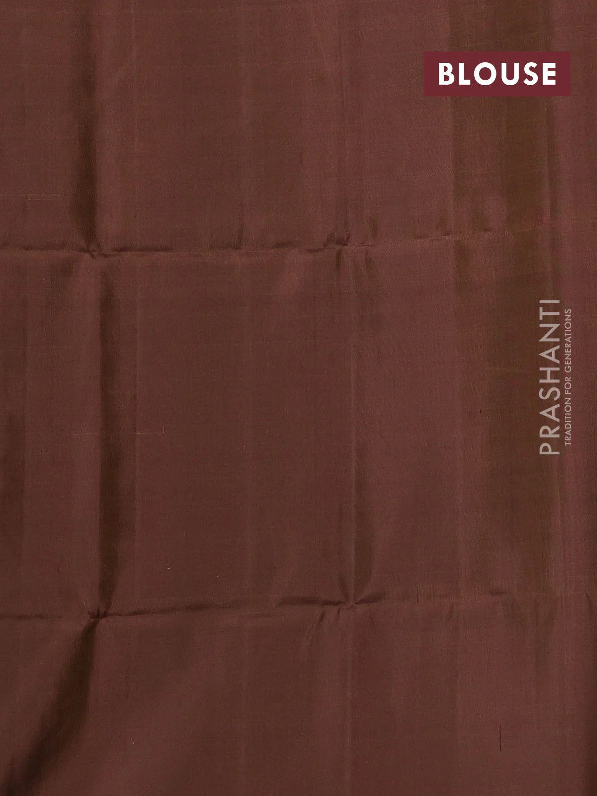 Pure soft silk saree light blue and brown with zari woven buttas in borderless style - Image 4