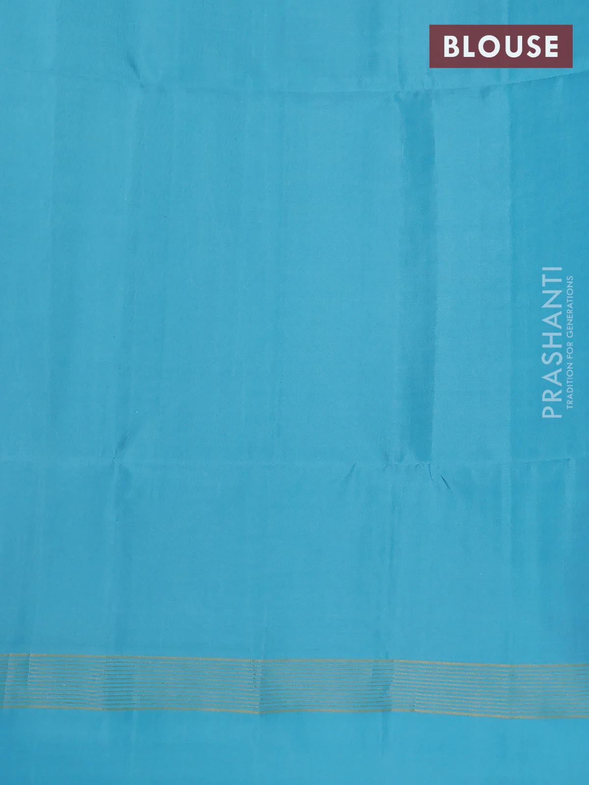 Pure soft silk saree light pink and light blue with allover zari weaves and zari woven simple border - Image 4