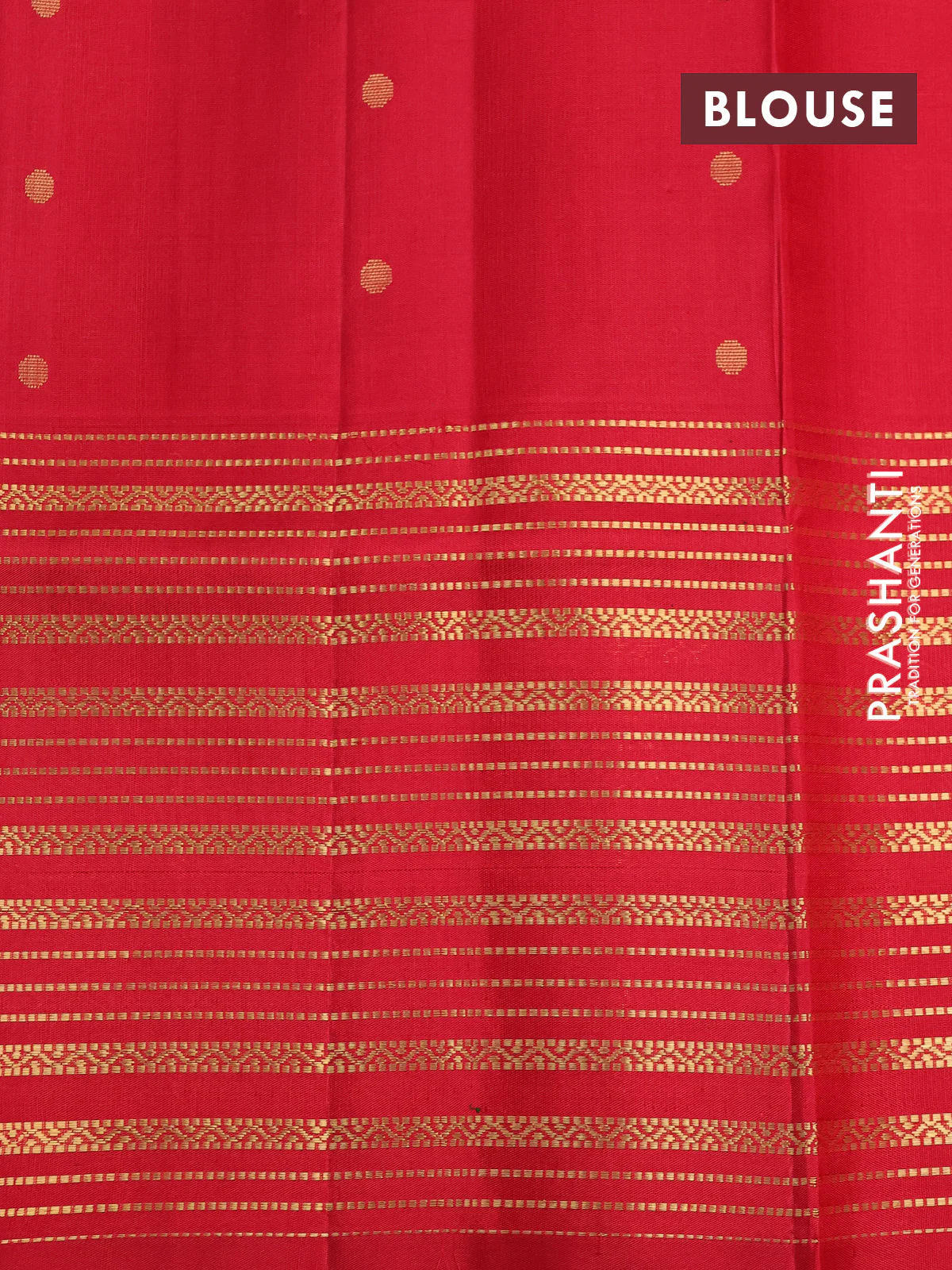 Pure soft silk saree manthulir green and red with allover zari weaves and long zari woven border - Image 9