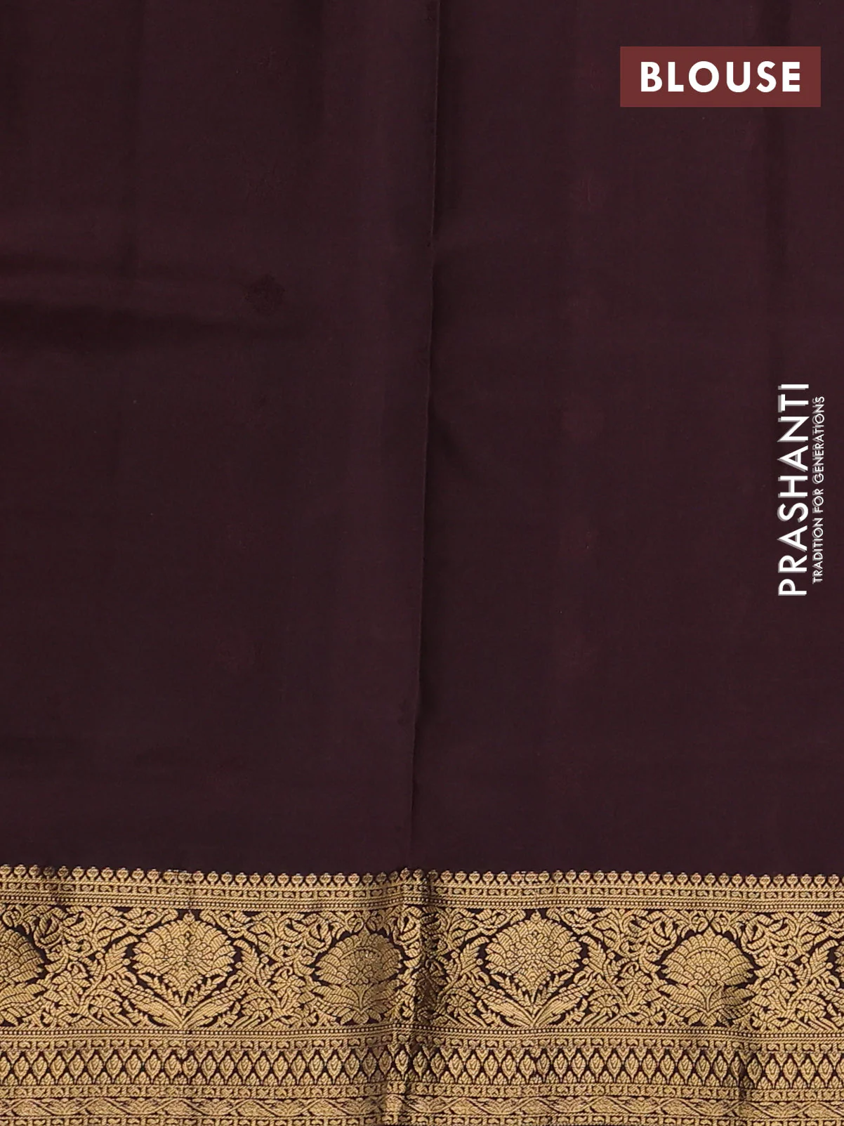 Pure soft silk saree onion pink and coffee brown with allover zari woven buttas and rich zari woven border - Image 3