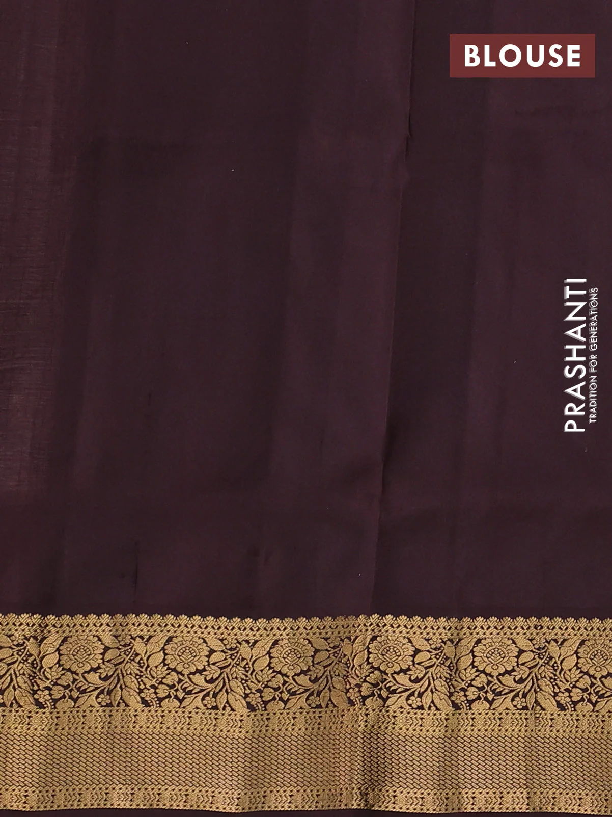 Pure soft silk saree pastel brown and coffee brown with allover zari woven buttas and zari woven floral border - Image 3