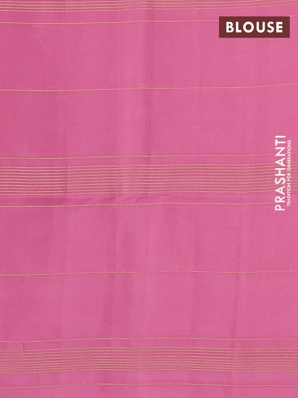 Pure soft silk saree pastel grey and peach pink with allover zari checked pattern In borderless style - Image 4