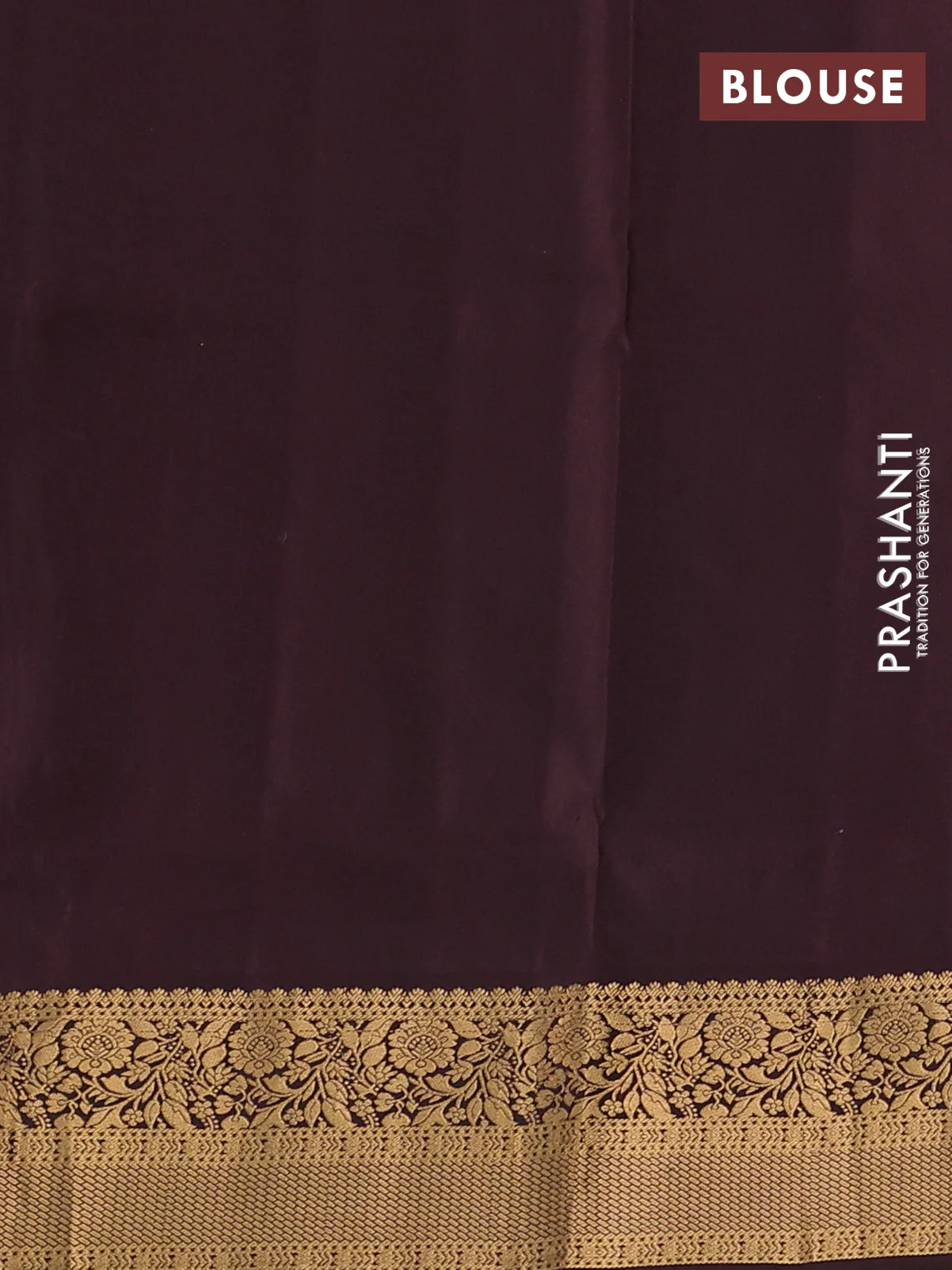 Pure soft silk saree pastel purple and brown with allover zari woven buttas and zari woven floral border - Image 3