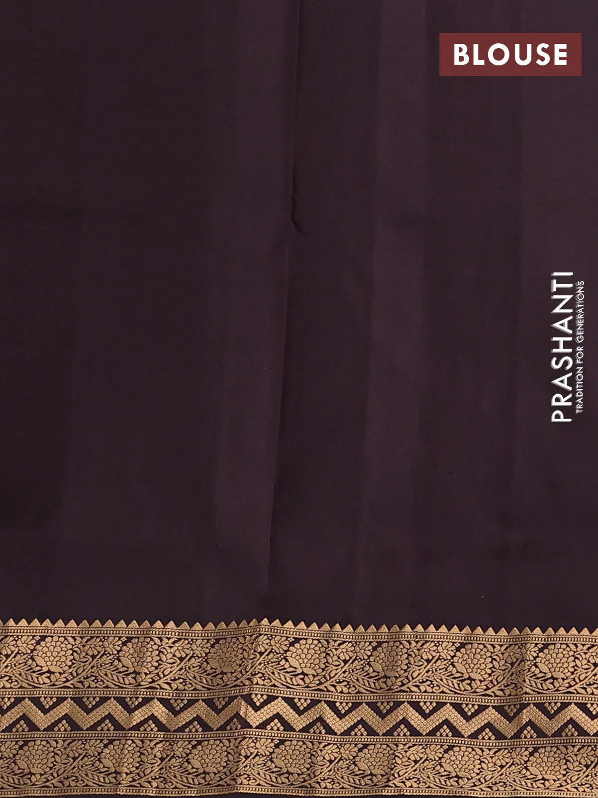 Pure soft silk saree pastel purple and coffee brown with allover zari woven buttas and zari woven border - Image 3