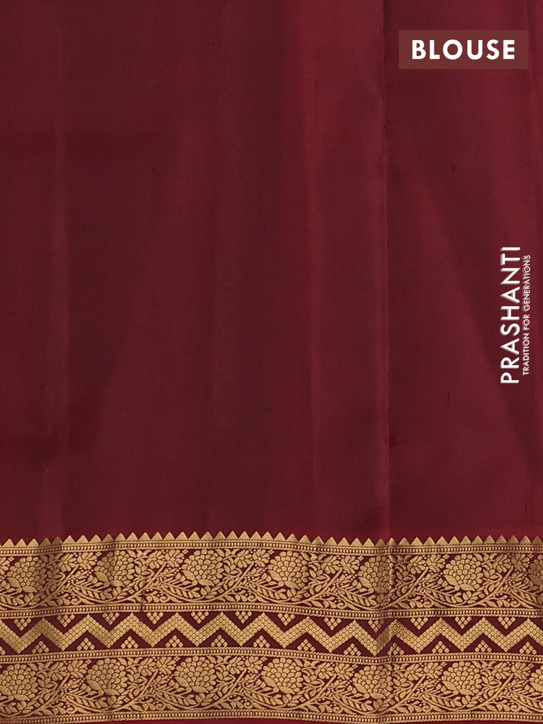 Pure soft silk saree peacock blue and maroon with allover zari woven buttas and zari woven border - Image 3