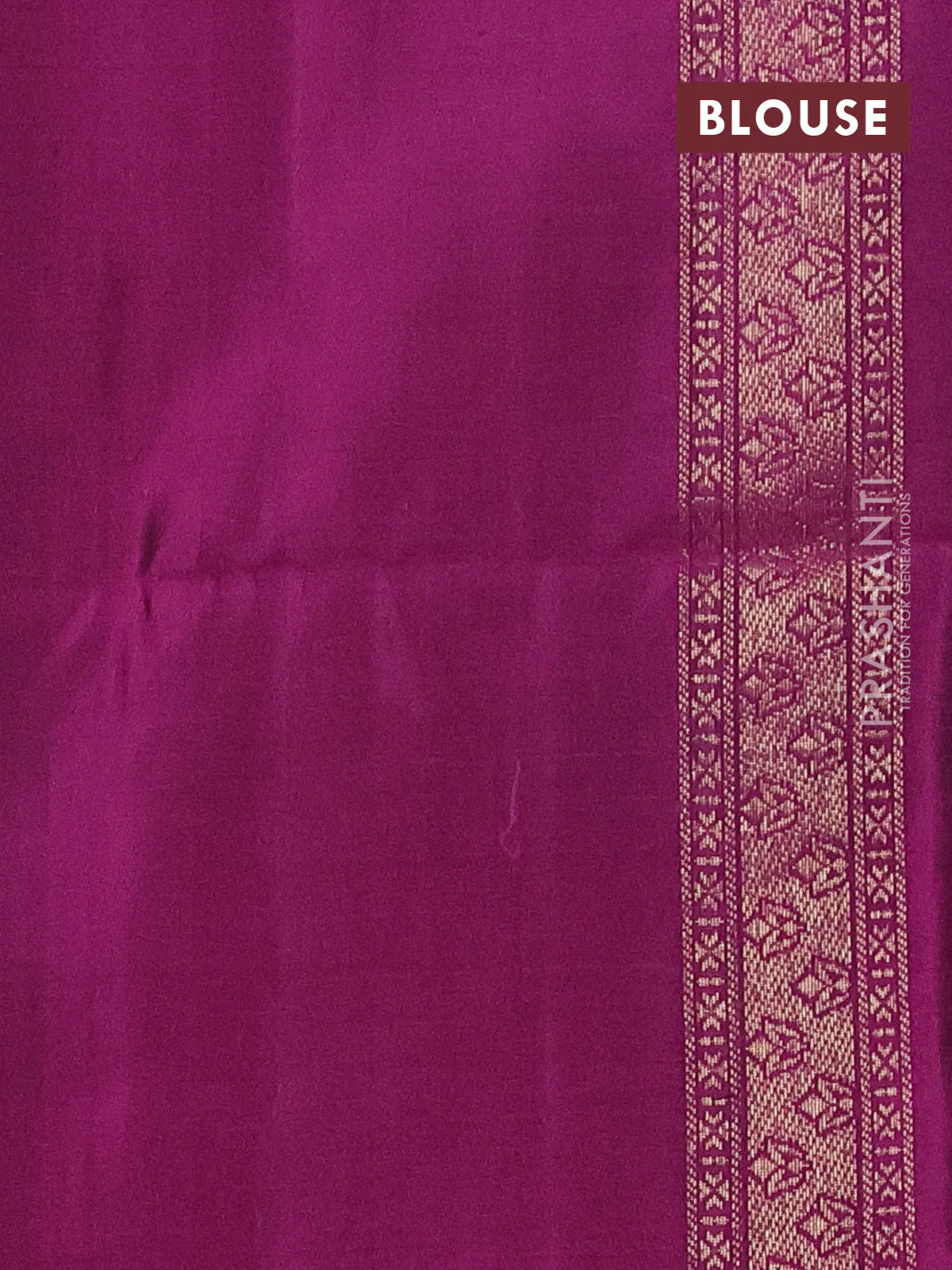 Pure soft silk saree peacock green and magenta pink with zari woven buttas and rich zari woven border - Image 4