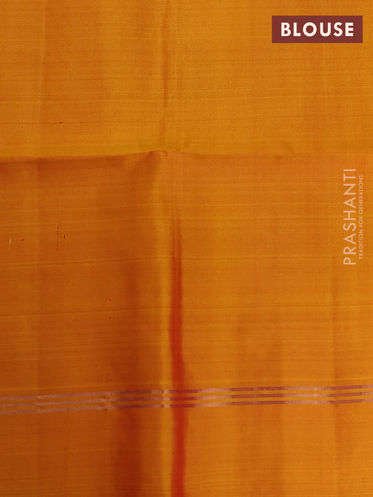 Pure soft silk saree pink and mustard yellow with zari woven floral buttas and rettapet zari woven border - Image 4