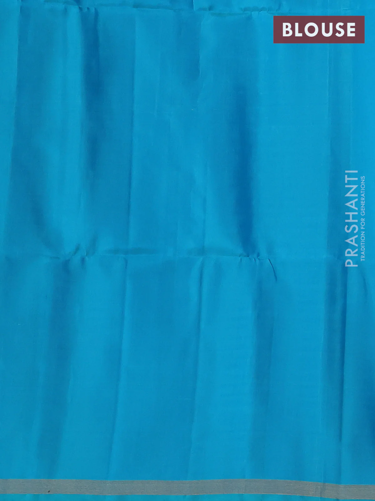 Pure soft silk saree pink and teal blue with zari woven buttas and zari woven border - Image 4