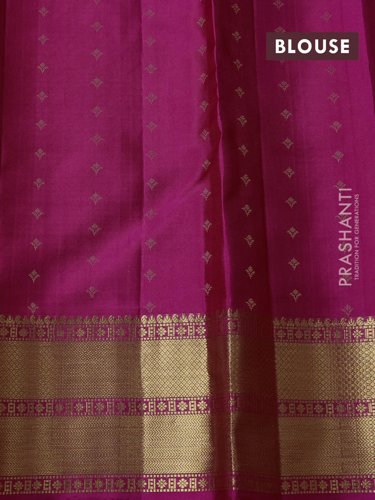 Pure soft silk saree pink with allover zari woven buttas and zari woven border - Image 4