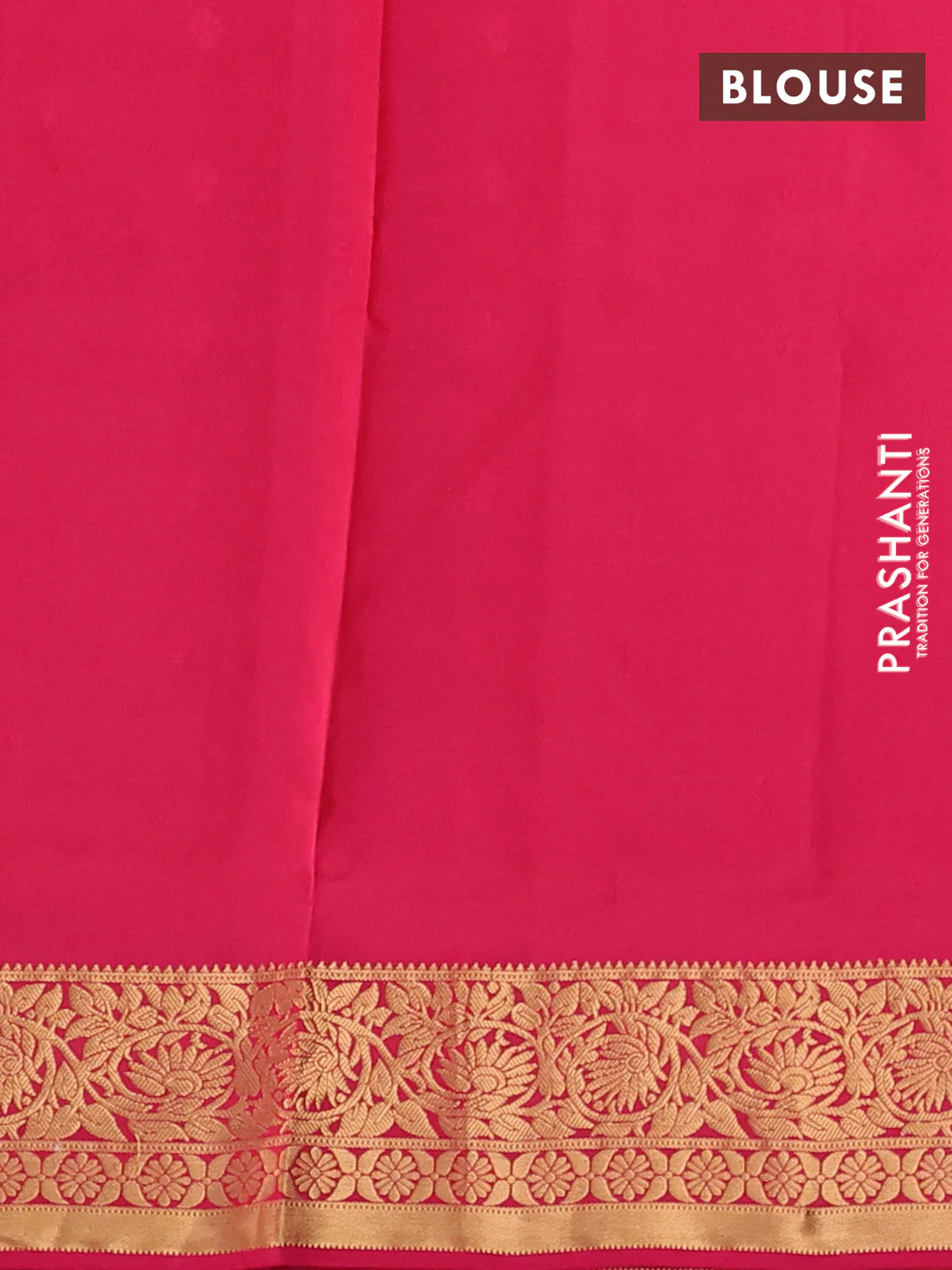 Pure soft silk saree purple and pink with allover zari woven buttas and zari woven floral border - Image 3