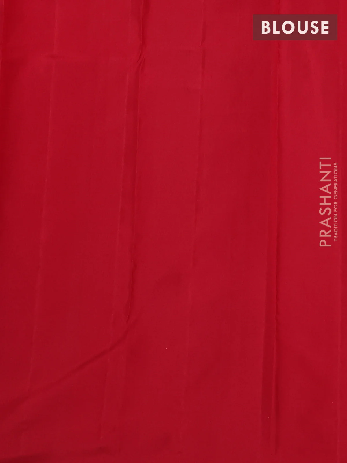 Pure soft silk saree red with allover silver zari woven brocade weaves in borderless style - Image 4