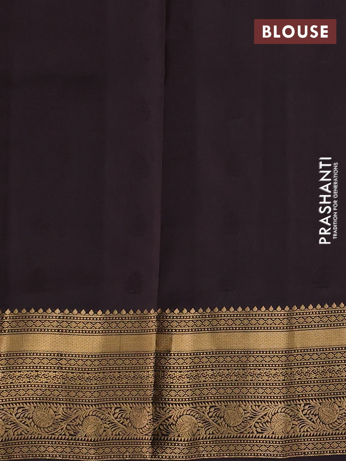 Pure soft silk saree rust shade and coffee brown with allover zari woven buttas and rich zari woven border - Image 3