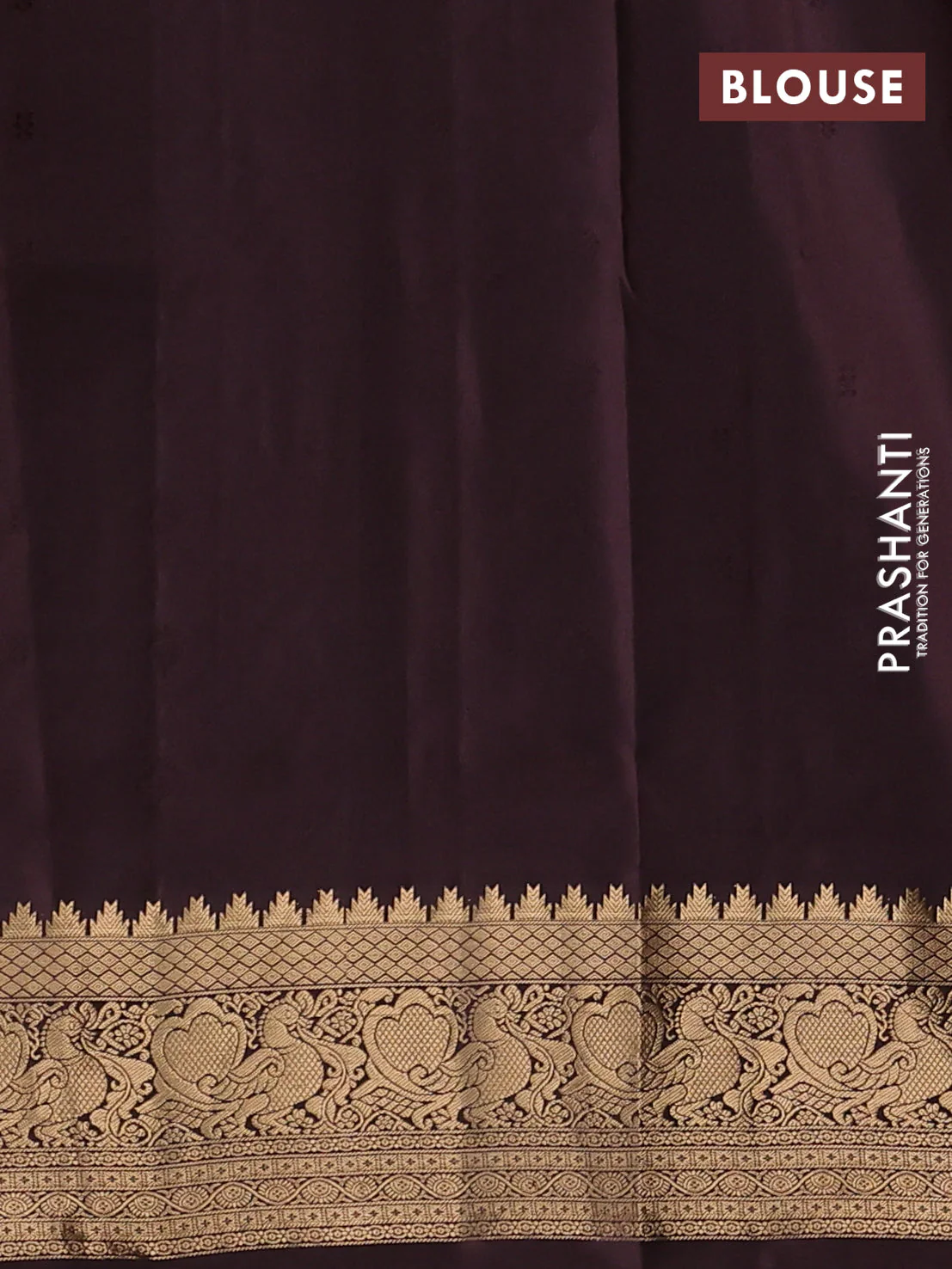 Pure soft silk saree rustic orange and coffee brown with allover zari woven buttas and annam zari woven border - Image 3