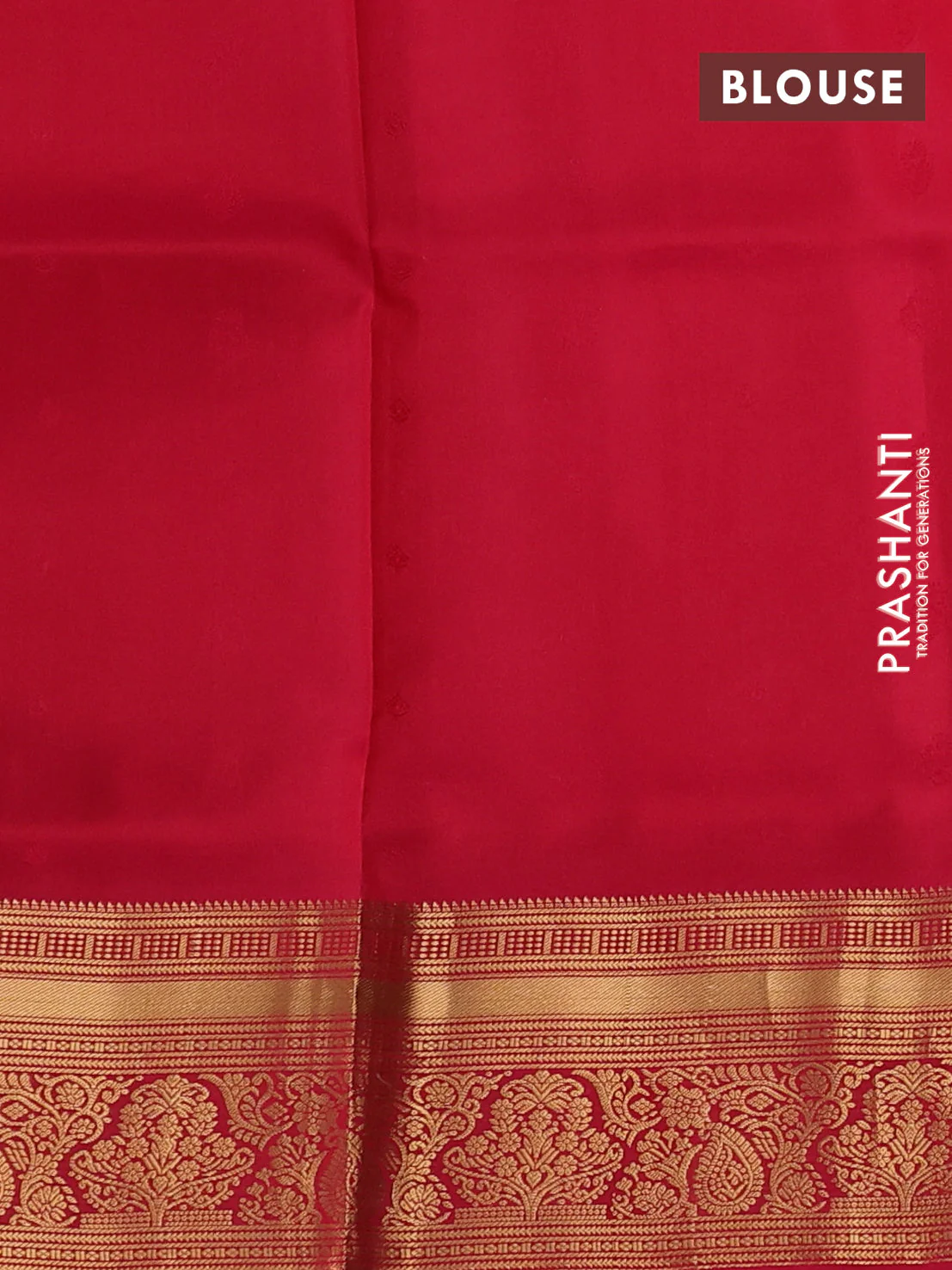 Pure soft silk saree sunset orange and pink with allover zari woven buttas and rich zari woven border - Image 3