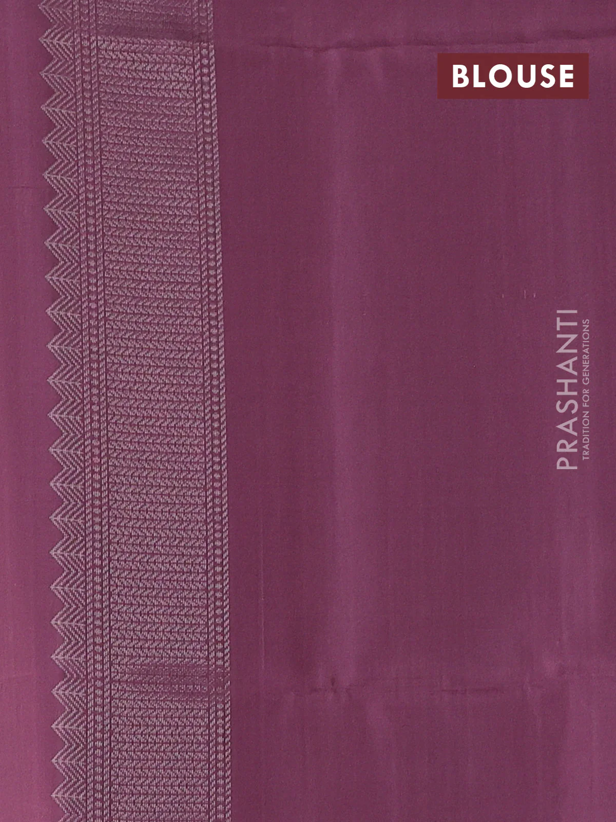 Pure soft silk saree teal blue and pastel purple with allover silver zari brocade weaves in borderless style - Image 4