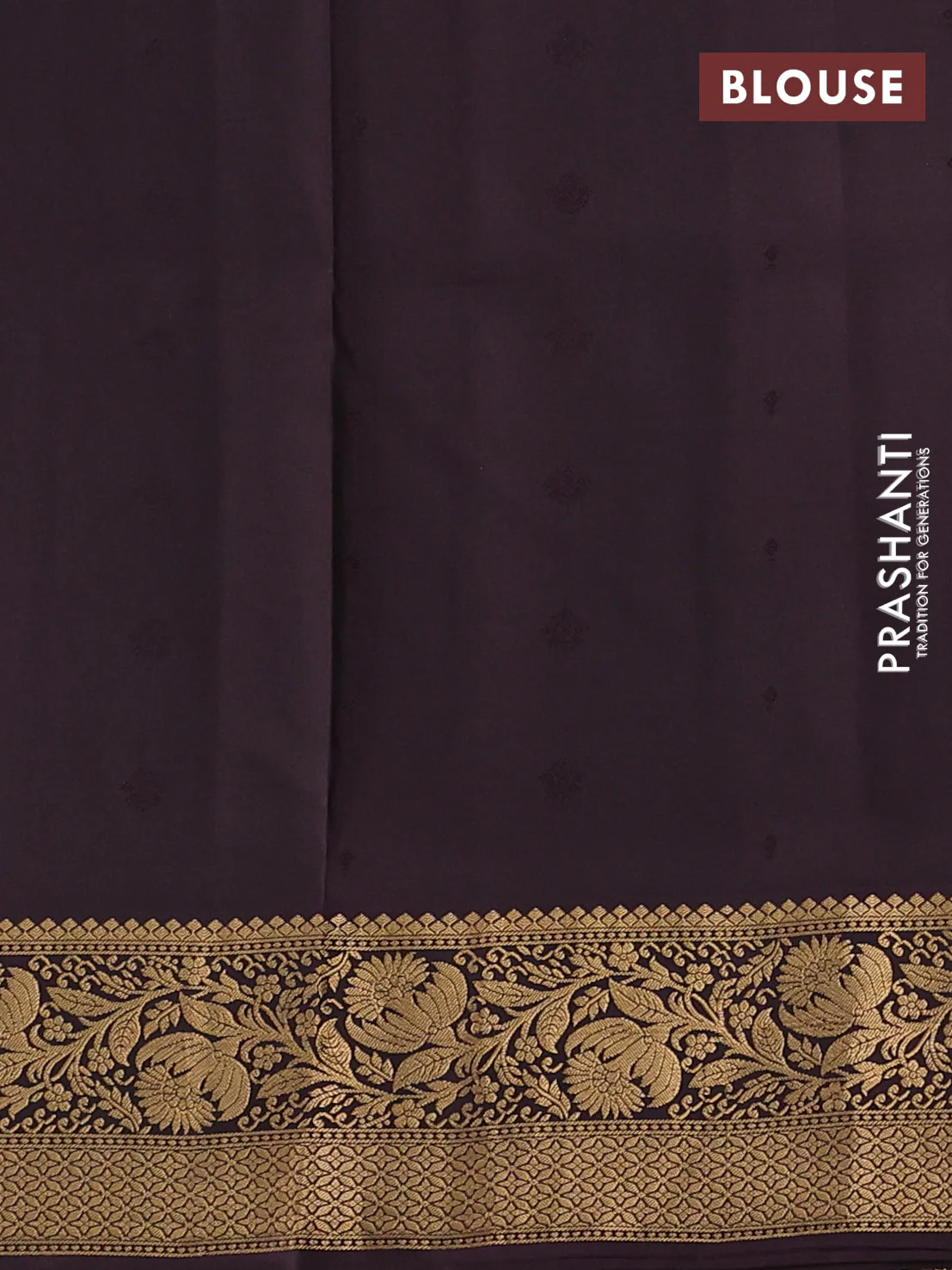Pure soft silk saree teal greenshade and coffee brown with allover zari woven buttas and rich zari woven floral border - Image 3