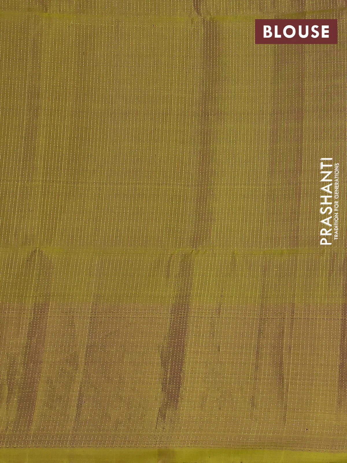 Pure soft silk saree violet and lime yellow with allover zari weaves and long floral zari woven border - Image 4