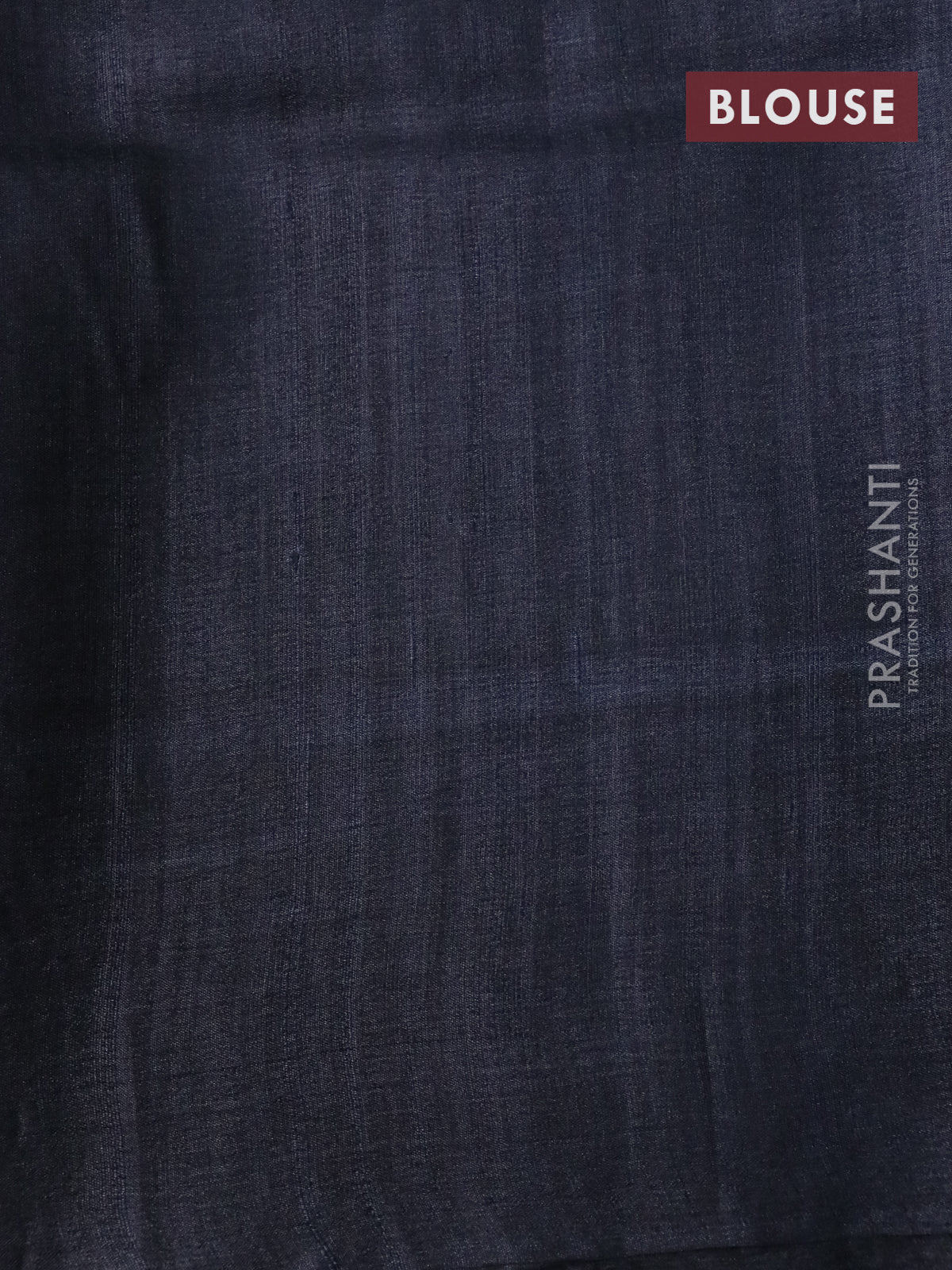 Pure tussar silk saree black and grey with allover butta prints and printed border - Image 4