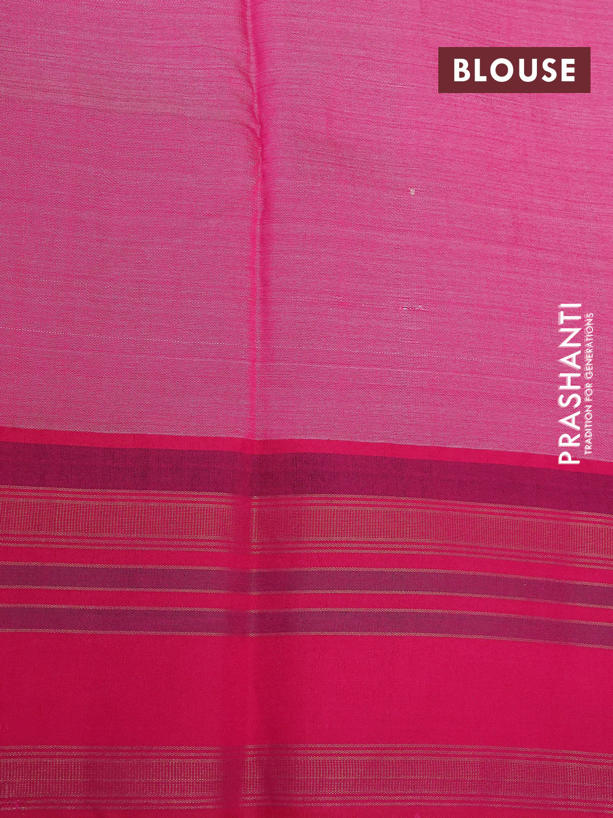 Pure tussar silk saree cream and pink with allover floral digital prints and temple deisgn zari woven vidarbha border - Image 16