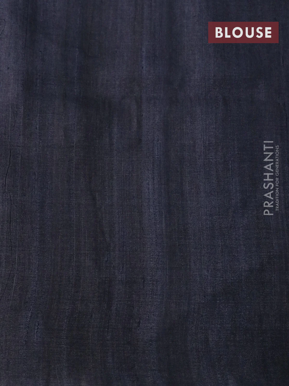 Pure tussar silk saree elephant grey with allover floral prints and printed border - Image 4