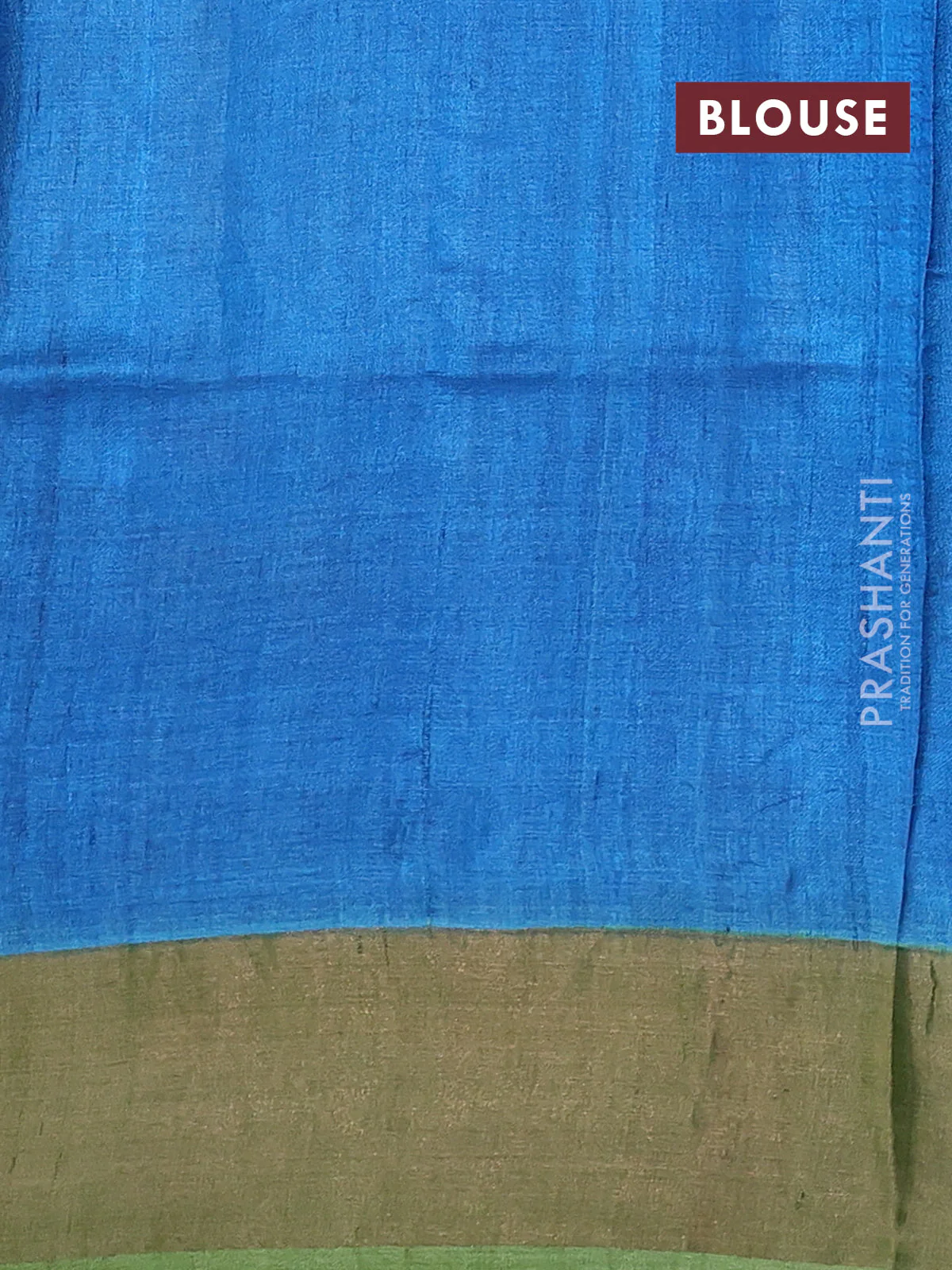 Pure tussar silk saree mustard yellow and pastel green with allover kalamkari hand painted prints and zari woven border - Image 3
