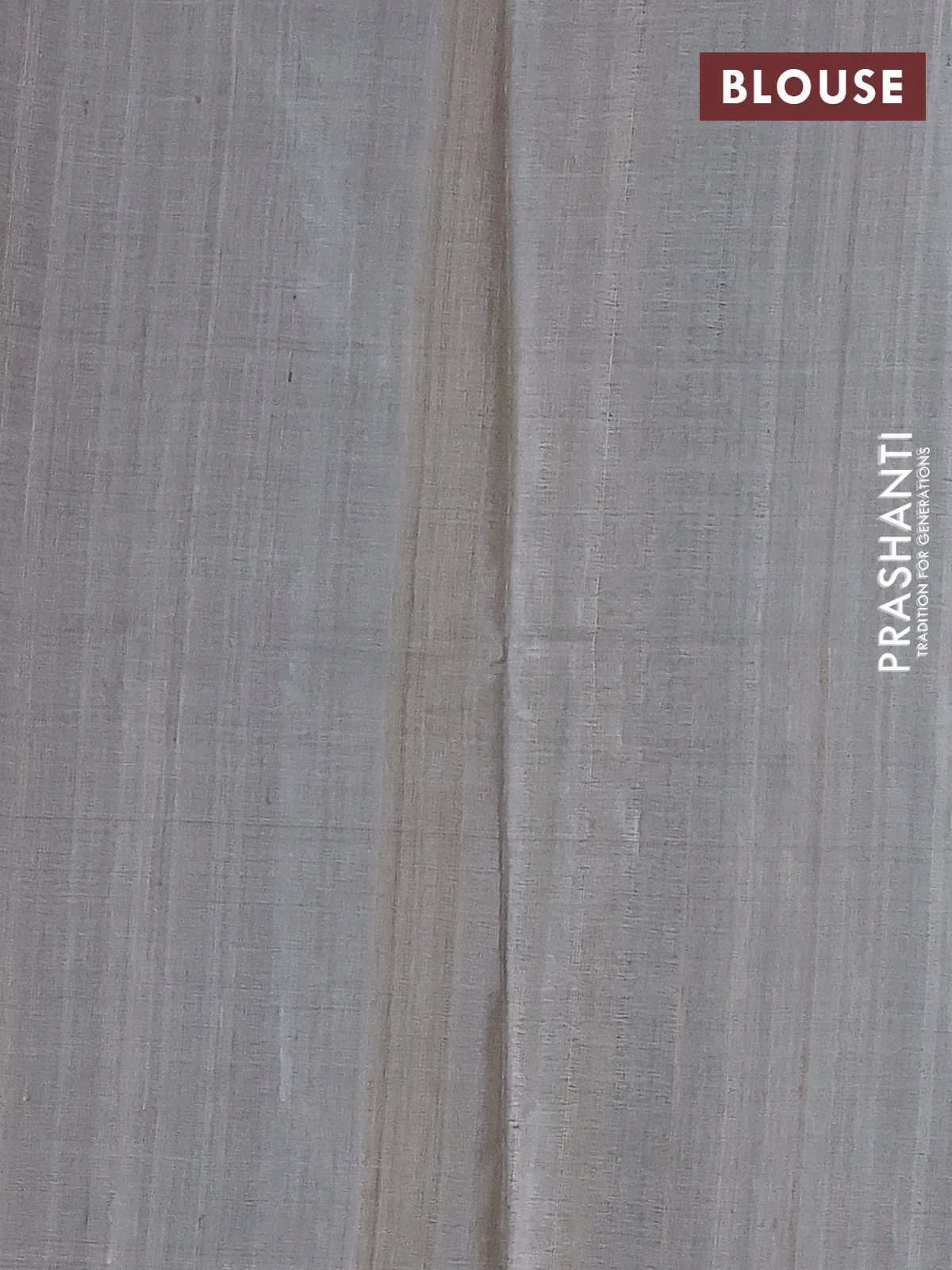 Pure tussar silk saree peacock blue and beige with plain body and embroidery work pallu - Image 3