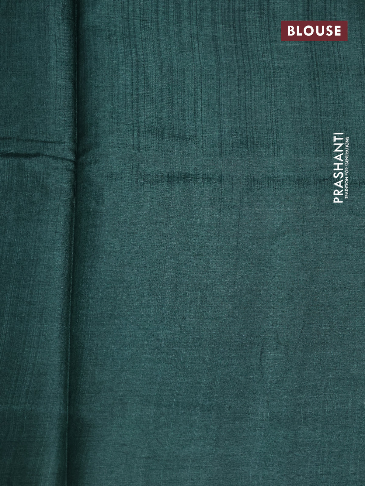 Pure tussar silk saree sap green and multi colour with butta prints and printed border - Image 3