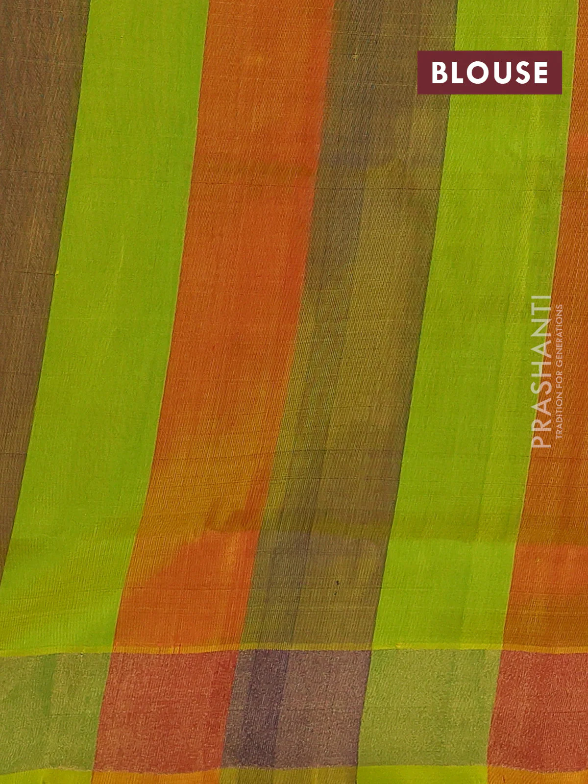 Pure uppada partly silk saree red and multi colour with silver & gold zari woven tilak buttas and zari woven border - Image 3