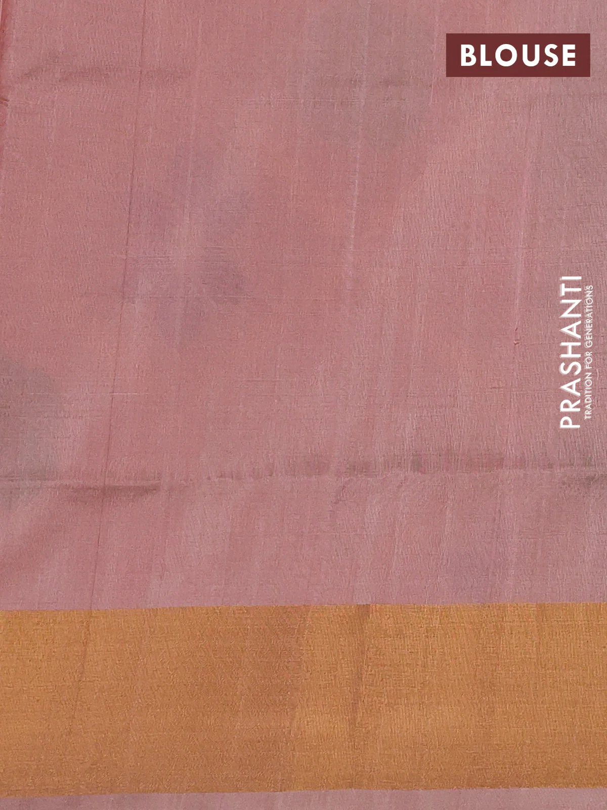 Pure uppada silk saree black and pastel brown with silver & gold zari woven buttas and jamdhani design pallu - Image 3