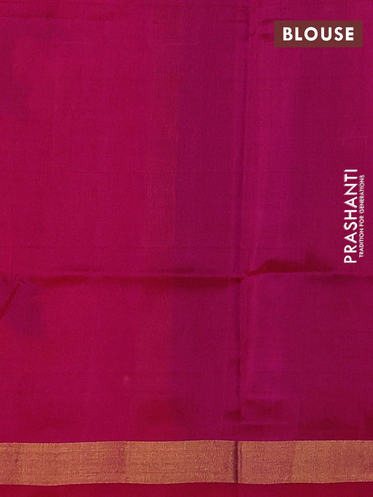 Pure uppada silk saree blue and pink with thread & zari woven buttas and jamdhani design pallu - Image 3