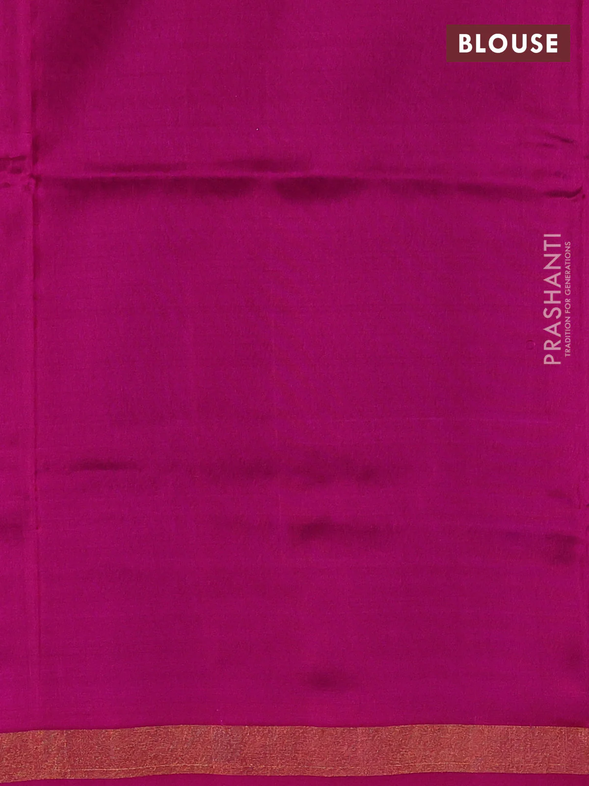 Pure uppada silk saree blue and pink with zari woven paisley buttas and zari woven border - Image 3