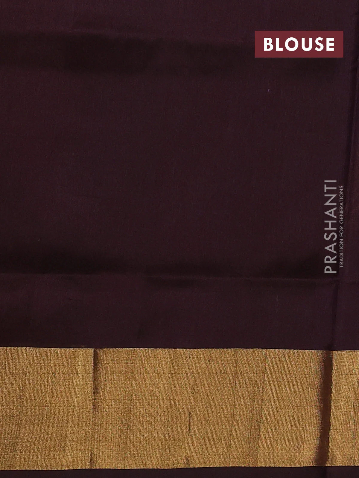 Pure uppada silk saree coffee brown with silver & gold zari woven floral buttas and rich zari woven border - Image 3