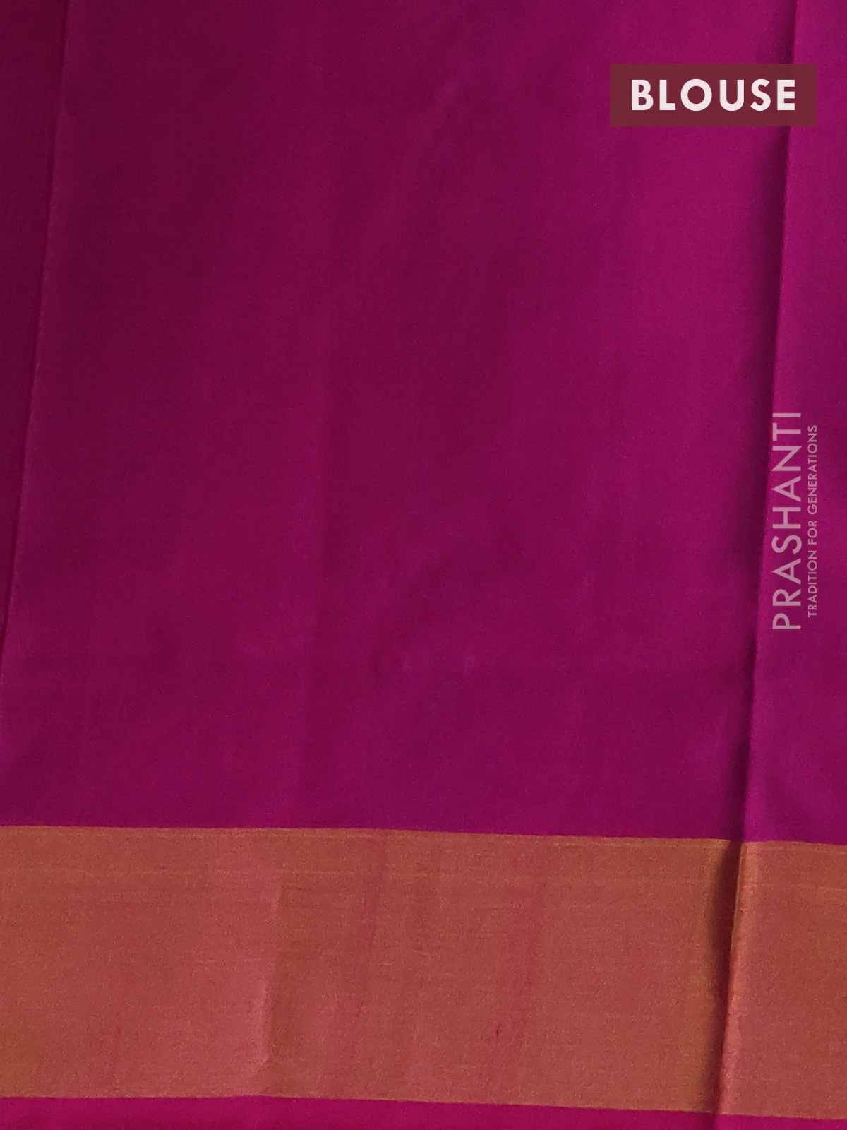 Pure uppada silk saree cs blue and pink with silver & gold zari woven buttas and zari woven border - Image 3