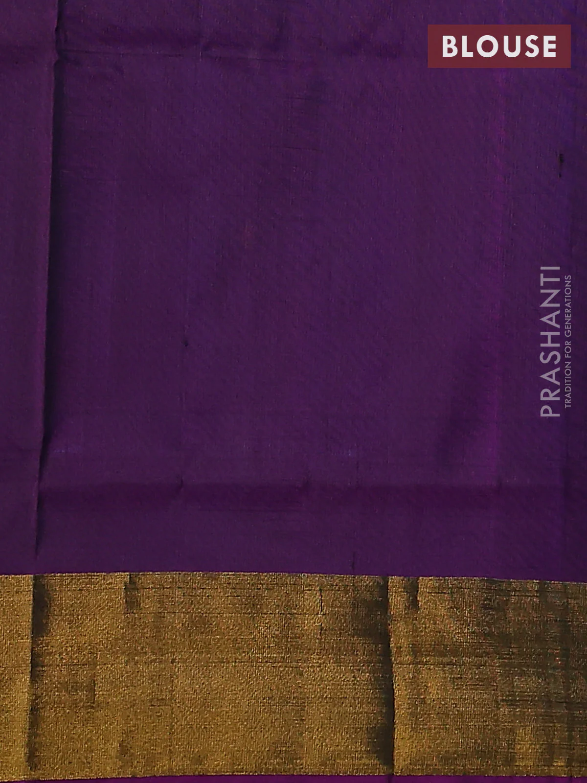 Pure uppada silk saree cs blue and purple with jamdhani buttas and jamdhani design pallu - Image 3