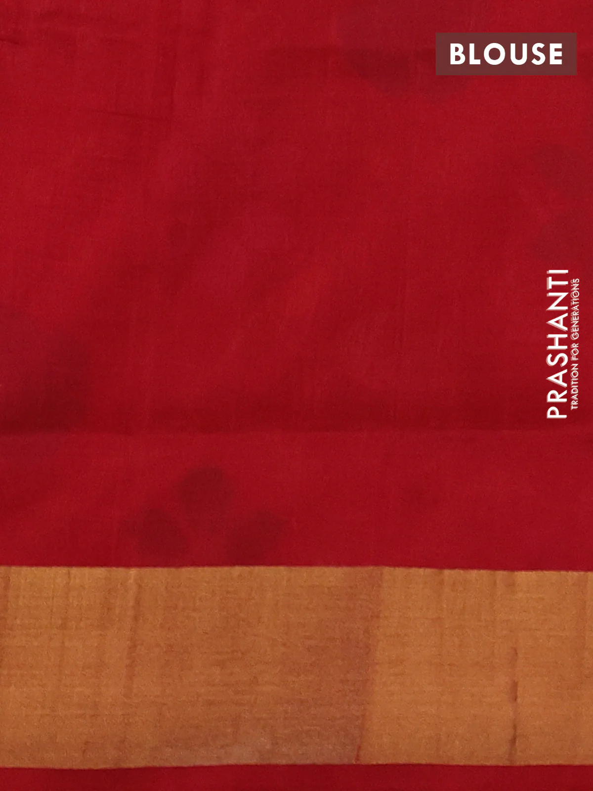 Pure uppada silk saree dark blue and orange with silver & gold zari woven buttas and jamdhani design pallu - Image 3