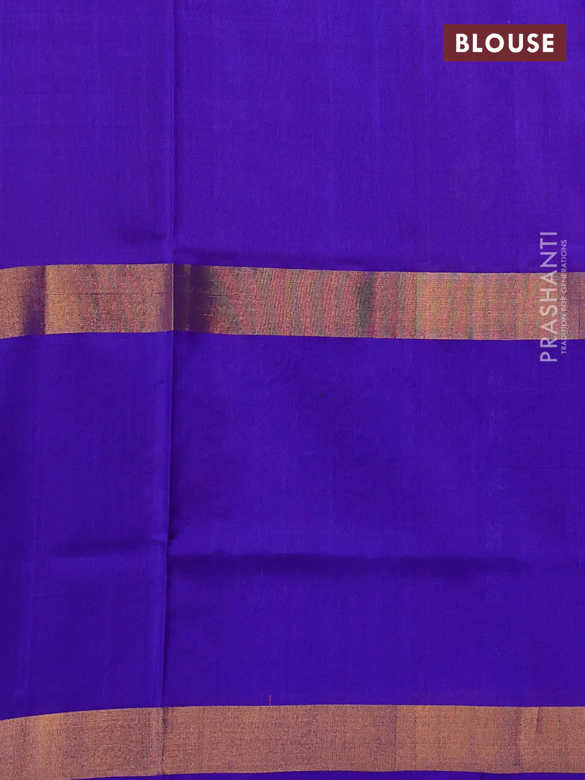 Pure uppada silk saree dual shade of pink and blue with zari woven buttas and long zari woven border - Image 3