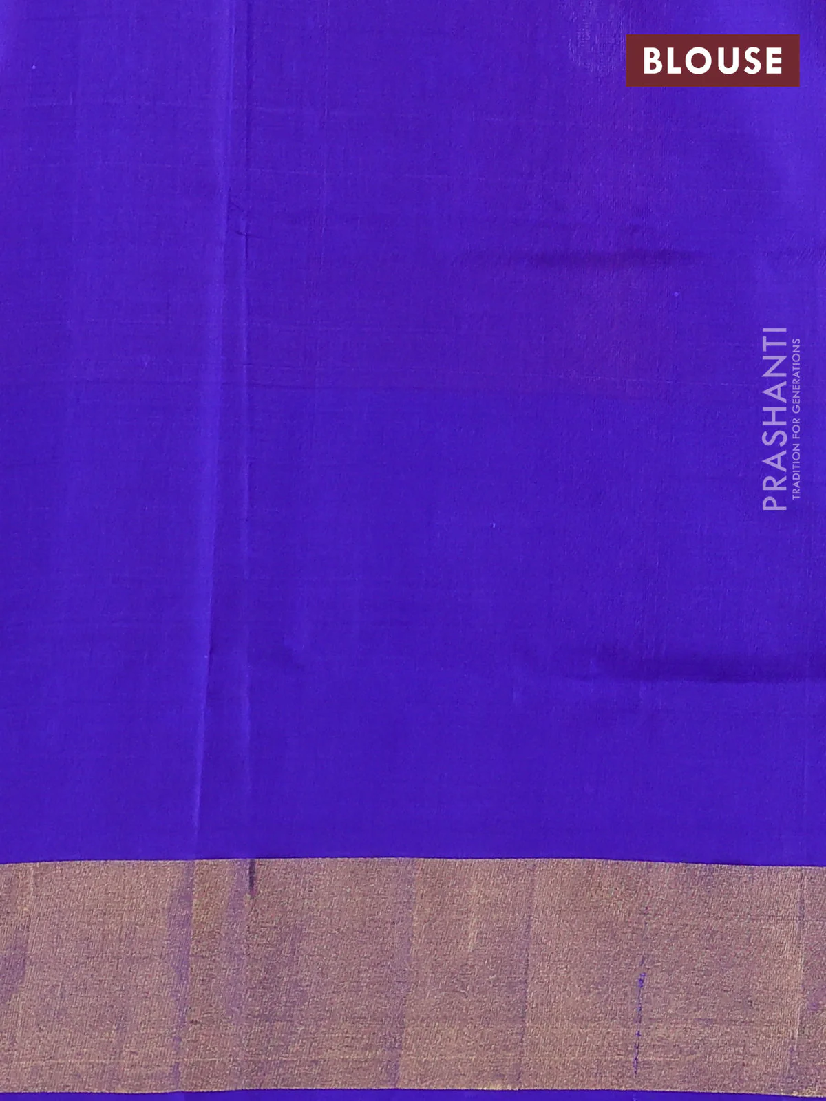 Pure uppada silk saree dual shade of pink and violet with silver & gold zari woven buttas and zari woven border - Image 3