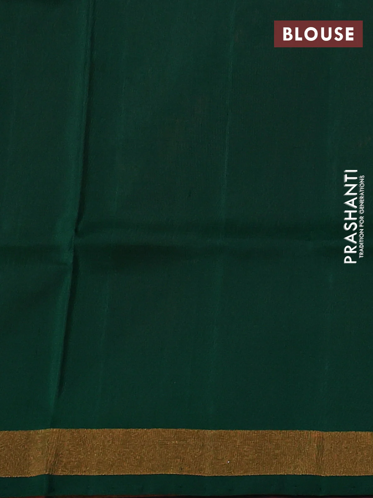 Pure uppada silk saree dual shade of pinkish orange and green with silver & gold zari woven thilak buttas and jamdhani design pallu - Image 3