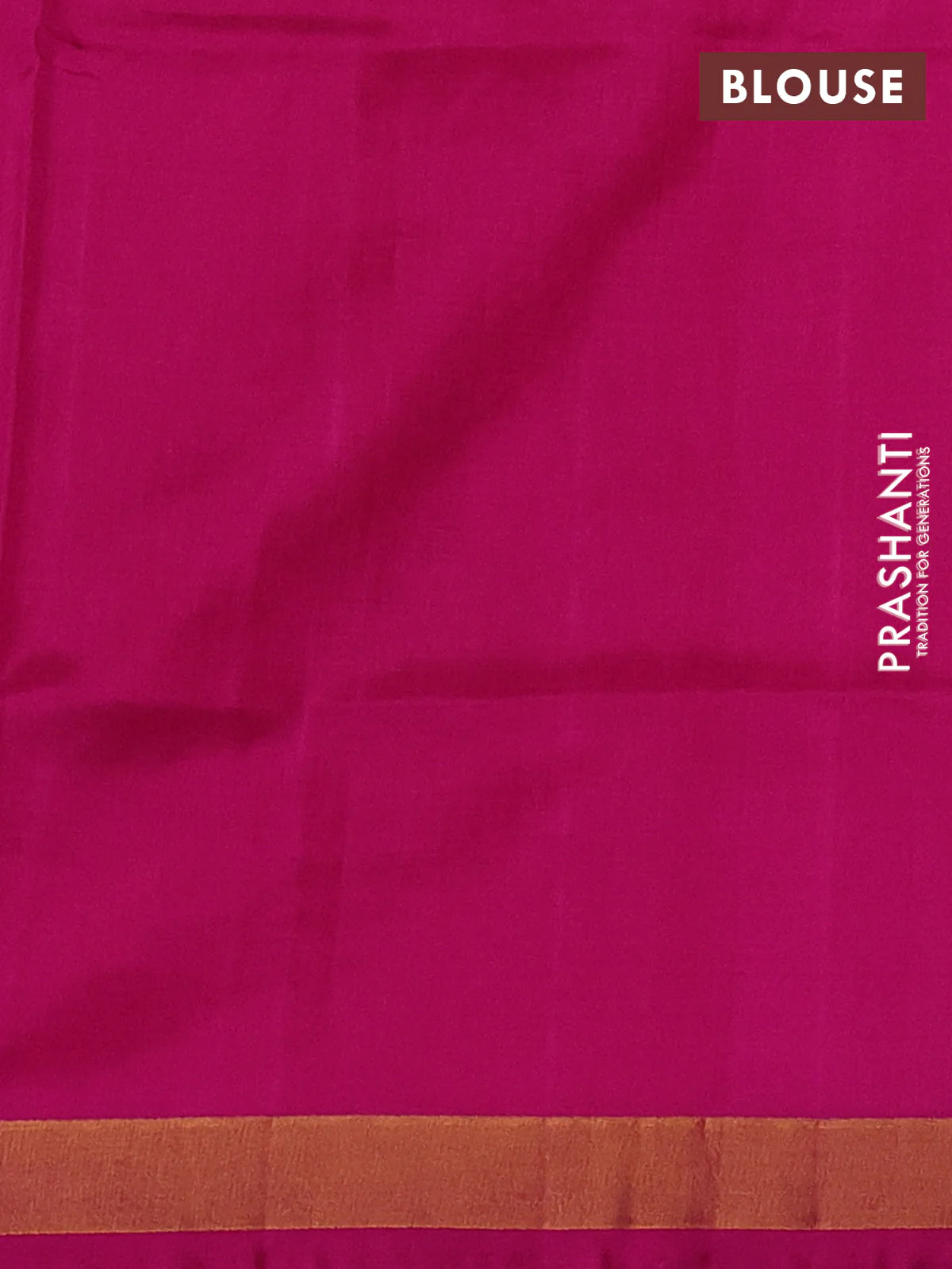 Pure uppada silk saree dual shade of pinkish orange and pink with silver & gold zari woven thilak buttas and jamdhani design pallu - Image 3