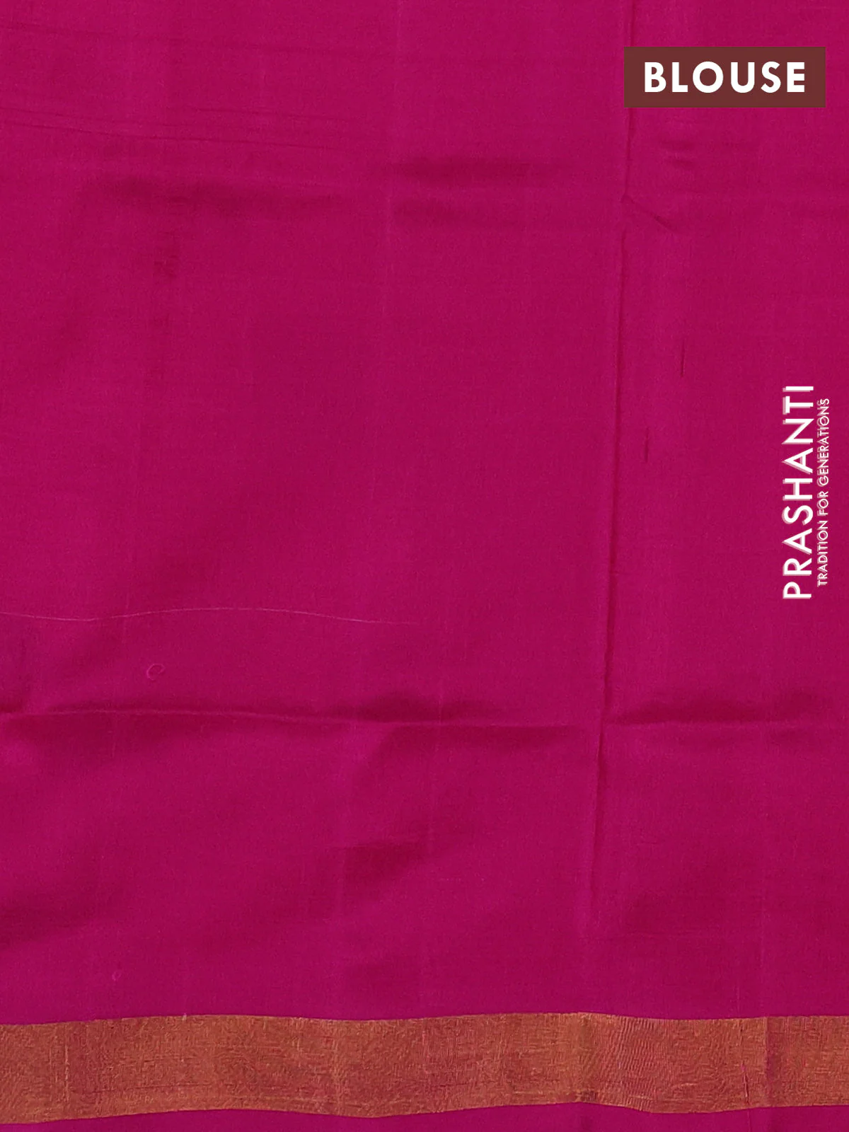 Pure uppada silk saree dual shade of pinkish orange and pink with thread & zari woven thilak buttas and jamdhani design pallu - Image 3