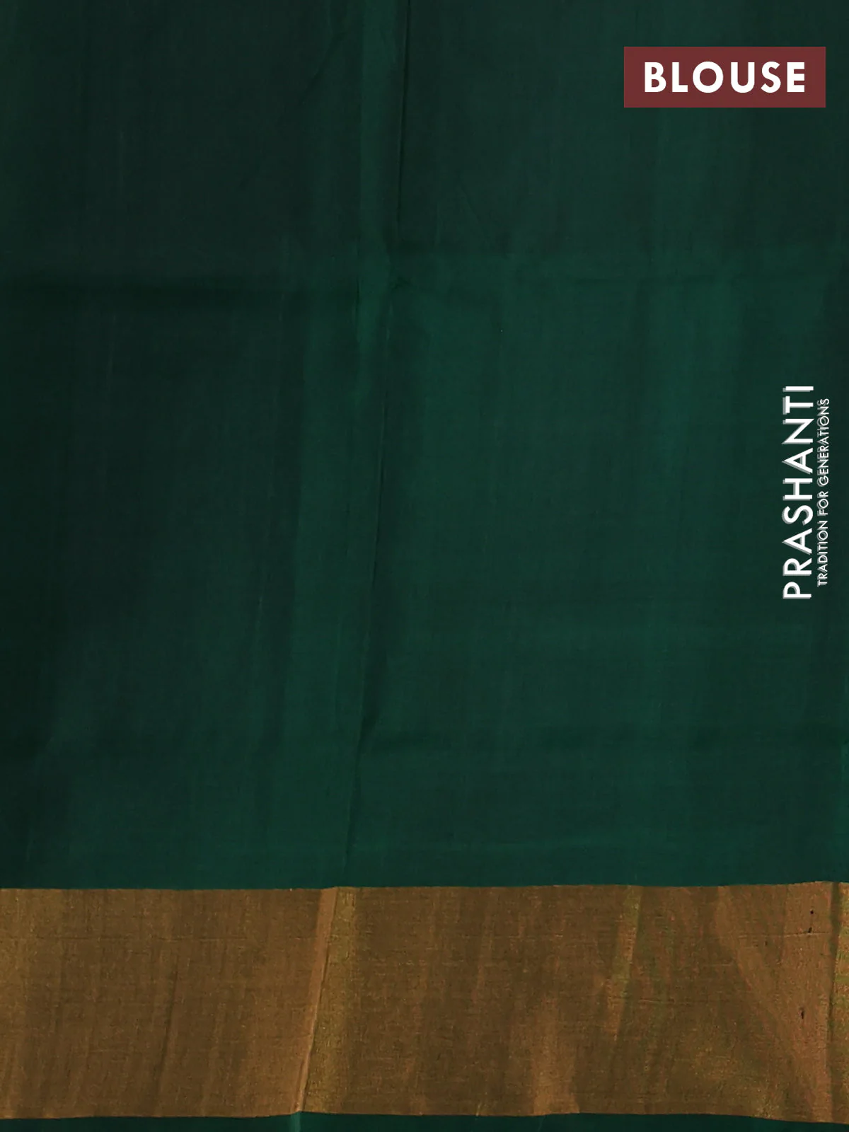 Pure uppada silk saree grey and green with silver & gold zari woven buttas and long zari woven butta border - Image 3