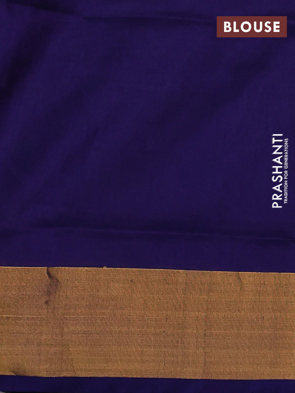 Pure uppada silk saree grey and navy blue with silver & gold zari woven thilak buttas and jamdhani design pallu - Image 3